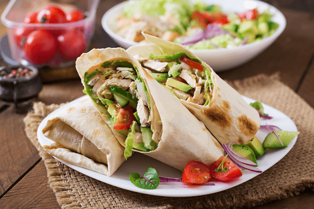 Feature image Avocado Buffalo Chicken Wrap
