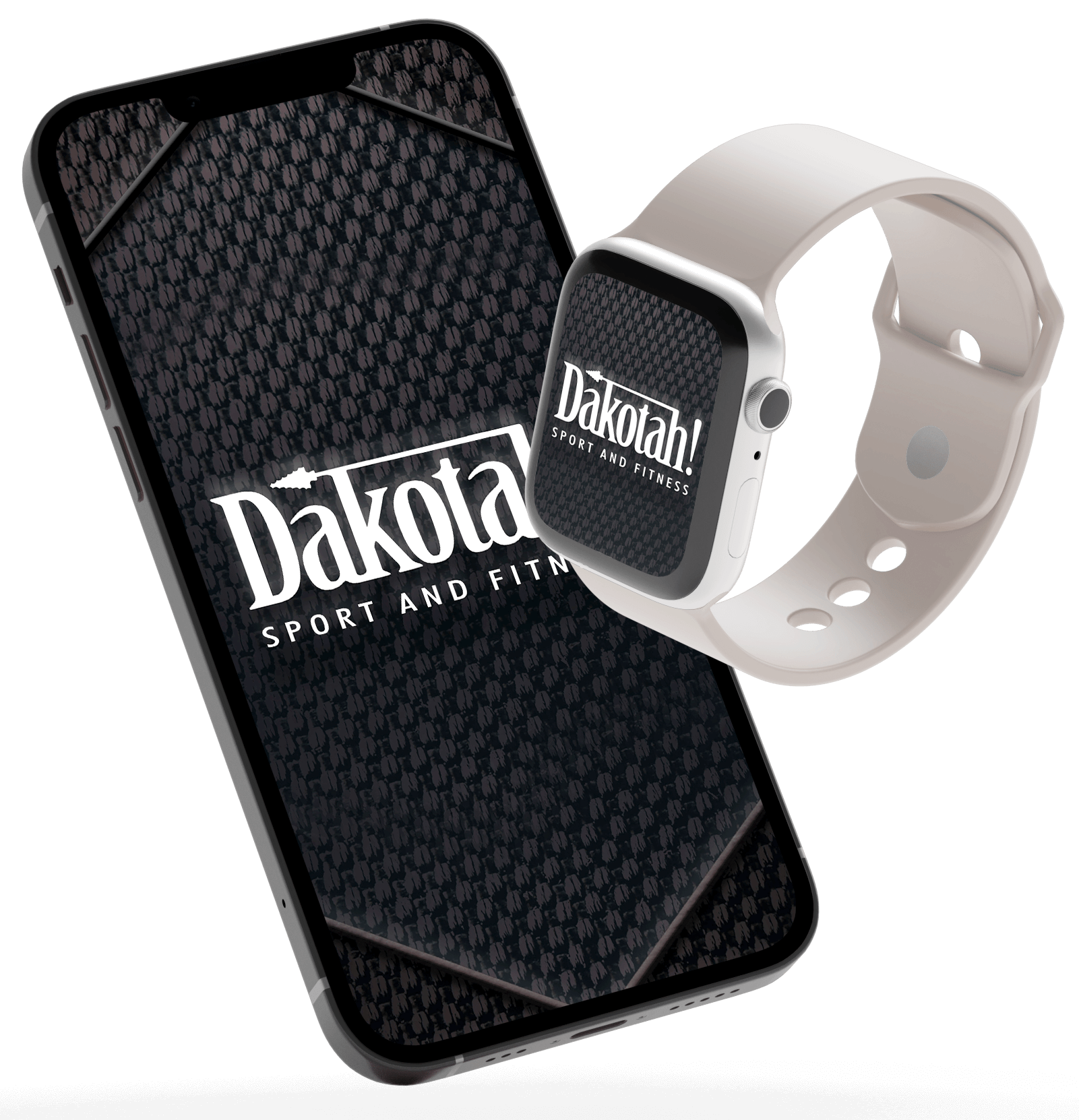 iPhone and iWatch displaying Dakotah! Sport and Fitness app